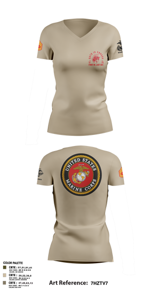 Women's Short Sleeve Vneck Shirt, Zulu 109, Marines, Teamtime, Team time, sublimation, custom sports apparel, team uniforms, spirit wear, spiritwear, sports uniforms, custom shirts, team store, custom team store, fundraiser sports, apparel fundraiser