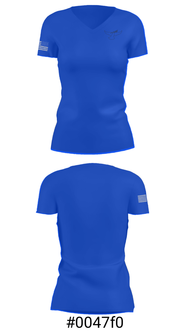 Women's Short Sleeve Vneck Shirt, Restoration Ministries Christian Academy, , Teamtime, Team time, sublimation, custom sports apparel, team uniforms, spirit wear, spiritwear, sports uniforms, custom shirts, team store, custom team store, fundraiser sports, apparel fundraiser