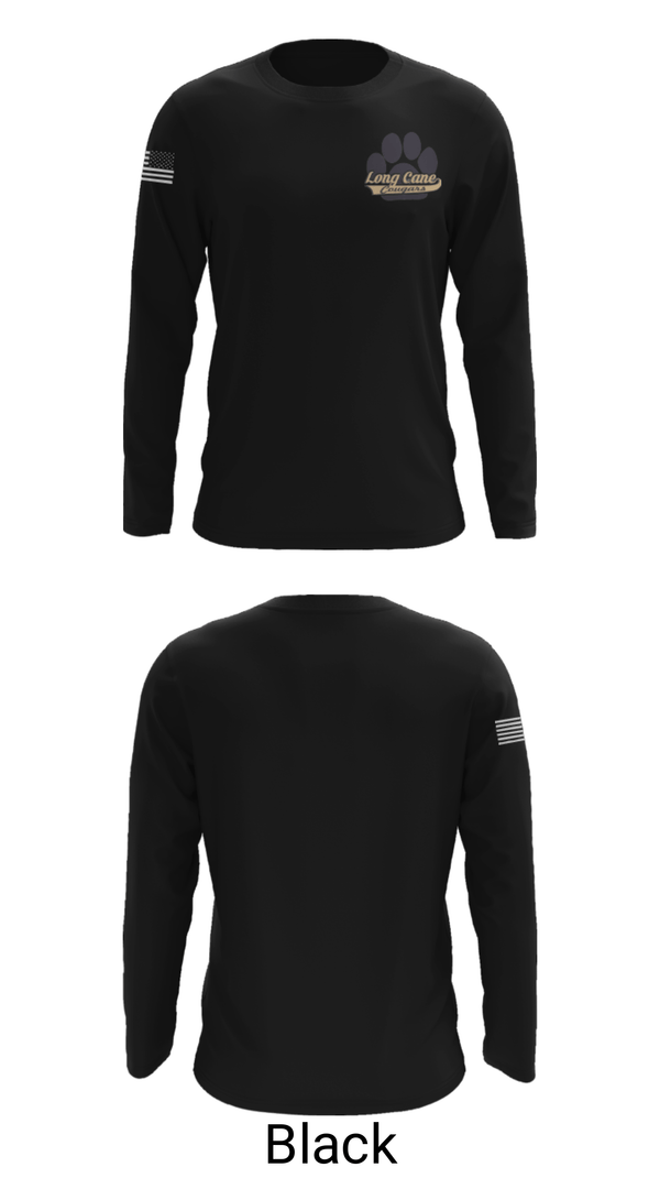 Long Sleeve Performance Shirt, Long Cane Middle School, Spirit Store, Teamtime, Team time, sublimation, custom sports apparel, team uniforms, spirit wear, spiritwear, sports uniforms, custom shirts, team store, custom team store, fundraiser sports, apparel fundraiser