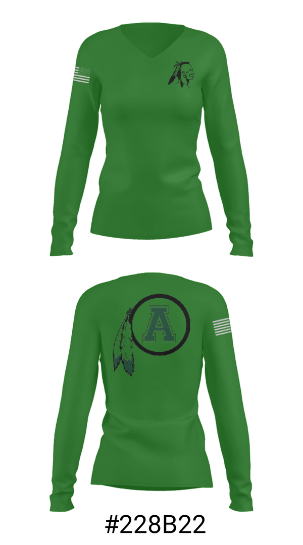 Women's Long Sleeve Vneck Shirt, Avon Central High School Basketball, Women's Basketball, Teamtime, Team time, sublimation, custom sports apparel, team uniforms, spirit wear, spiritwear, sports uniforms, custom shirts, team store, custom team store, fundraiser sports, apparel fundraiser