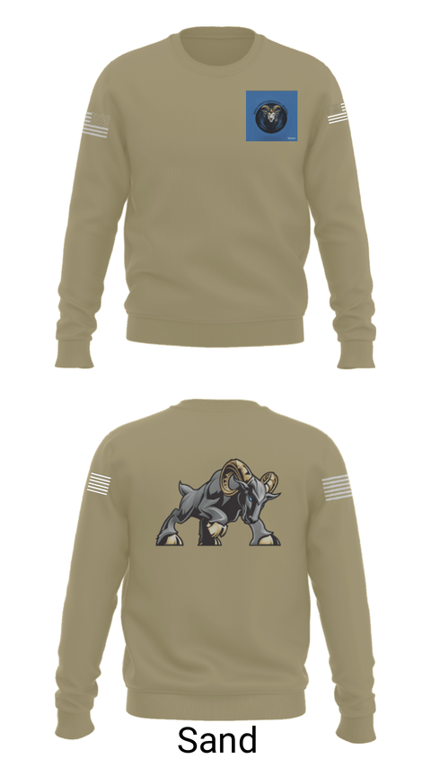 Crew Neck Sweatshirt, , Army, Teamtime, Team time, sublimation, custom sports apparel, team uniforms, spirit wear, spiritwear, sports uniforms, custom shirts, team store, custom team store, fundraiser sports, apparel fundraiser
