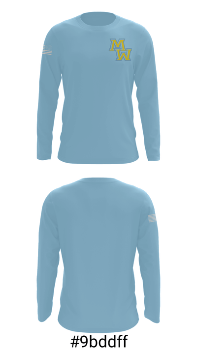 Maine West High School Wrestling 22362554 Long Sleeve Performance Shirt - 18
