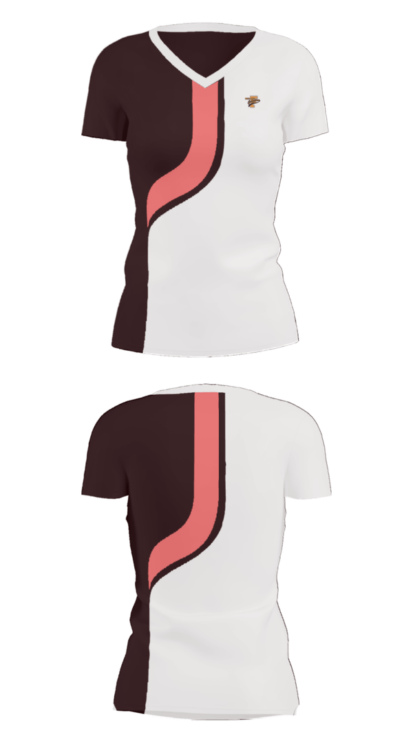 Women's Short Sleeve Vneck Shirt, Fruitland High School, Spirit Store, Teamtime, Team time, sublimation, custom sports apparel, team uniforms, spirit wear, spiritwear, sports uniforms, custom shirts, team store, custom team store, fundraiser sports, apparel fundraiser