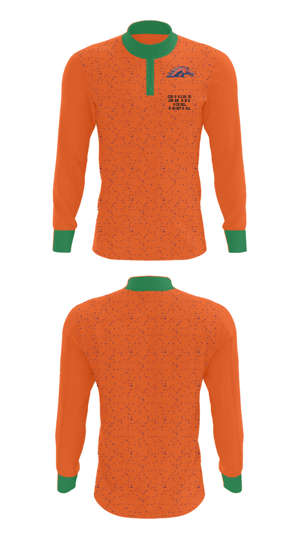 Quarter Zip Jacket, Cerro Gordo Junior High School Basketball, Women's Basketball, Teamtime, Team time, sublimation, custom sports apparel, team uniforms, spirit wear, spiritwear, sports uniforms, custom shirts, team store, custom team store, fundraiser sports, apparel fundraiser