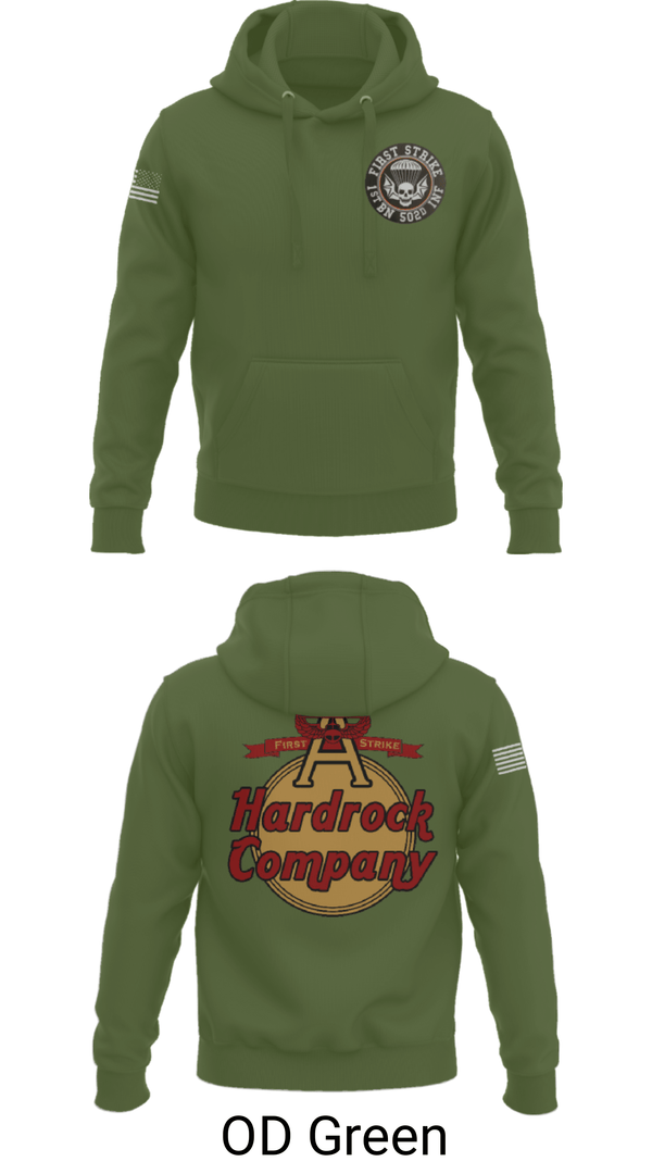 Hoodie, Hardrock Company, Army, Teamtime, Team time, sublimation, custom sports apparel, team uniforms, spirit wear, spiritwear, sports uniforms, custom shirts, team store, custom team store, fundraiser sports, apparel fundraiser