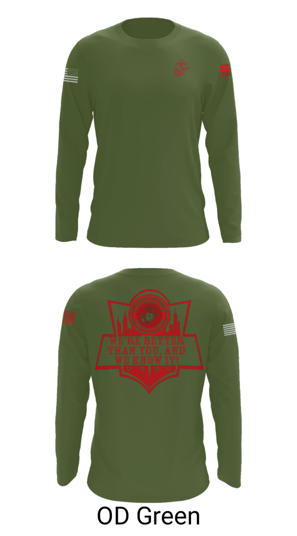 Long Sleeve Performance Shirt, RSS EMPIRE STATE, Marines, Teamtime, Team time, sublimation, custom sports apparel, team uniforms, spirit wear, spiritwear, sports uniforms, custom shirts, team store, custom team store, fundraiser sports, apparel fundraiser