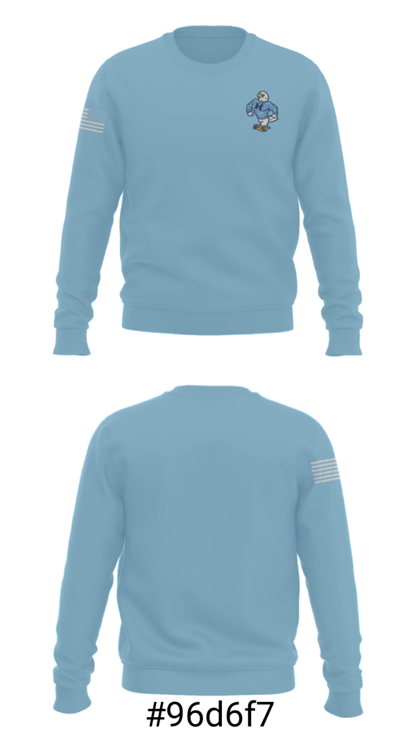 Crew Neck Sweatshirt, Hillcrest High School Basketball, Men's Basketball, Teamtime, Team time, sublimation, custom sports apparel, team uniforms, spirit wear, spiritwear, sports uniforms, custom shirts, team store, custom team store, fundraiser sports, apparel fundraiser