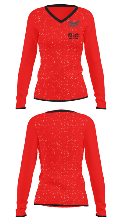 Dover Area High School Wrestling 59527124 Women's Long Sleeve V-neck Shirt - 34