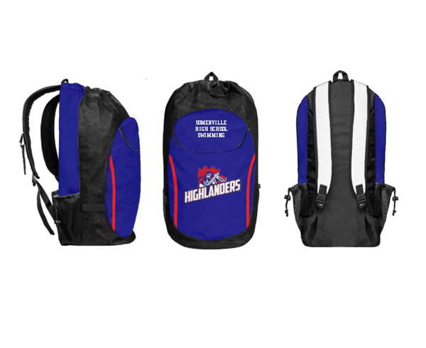 Gear Bag, Somerville High School Swimming, Swimming, Teamtime, Team time, sublimation, custom sports apparel, team uniforms, spirit wear, spiritwear, sports uniforms, custom shirts, team store, custom team store, fundraiser sports, apparel fundraiser