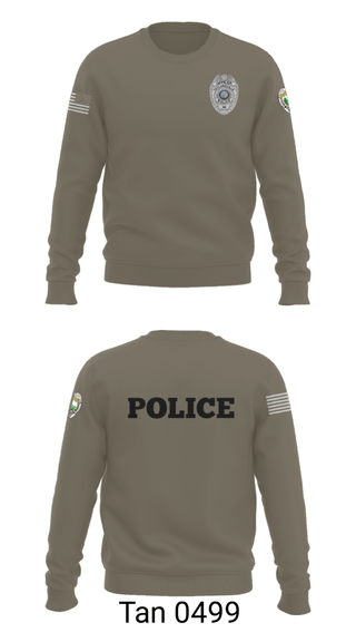 Crew Neck Sweatshirt, , Police, Teamtime, Team time, sublimation, custom sports apparel, team uniforms, spirit wear, spiritwear, sports uniforms, custom shirts, team store, custom team store, fundraiser sports, apparel fundraiser
