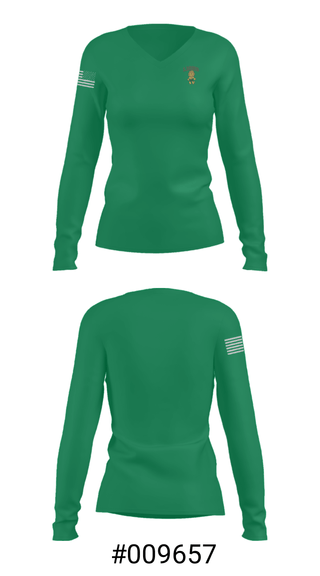 Women's Long Sleeve Vneck Shirt, College Lakes Elementary School, Spirit Store, Teamtime, Team time, sublimation, custom sports apparel, team uniforms, spirit wear, spiritwear, sports uniforms, custom shirts, team store, custom team store, fundraiser sports, apparel fundraiser