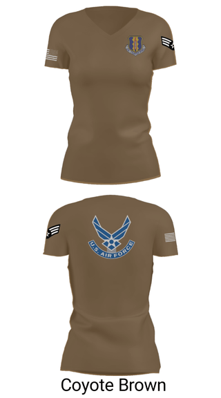 Women's Short Sleeve Vneck Shirt, 33rd Tactical Fighter Wing, Air Force, Teamtime, Team time, sublimation, custom sports apparel, team uniforms, spirit wear, spiritwear, sports uniforms, custom shirts, team store, custom team store, fundraiser sports, apparel fundraiser