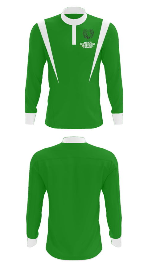 Quarter Zip Jacket, Madison Comprehensive High School Swimming, Swimming, Teamtime, Team time, sublimation, custom sports apparel, team uniforms, spirit wear, spiritwear, sports uniforms, custom shirts, team store, custom team store, fundraiser sports, apparel fundraiser