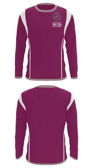 Long Sleeve Performance Shirt, Watervliet Junior-Senior High School, Spirit Store, Teamtime, Team time, sublimation, custom sports apparel, team uniforms, spirit wear, spiritwear, sports uniforms, custom shirts, team store, custom team store, fundraiser sports, apparel fundraiser