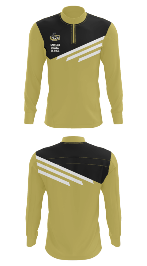 Quarter Zip Jacket, Sampson Middle School, Spirit Store, Teamtime, Team time, sublimation, custom sports apparel, team uniforms, spirit wear, spiritwear, sports uniforms, custom shirts, team store, custom team store, fundraiser sports, apparel fundraiser