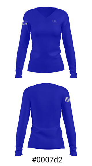 Women's Long Sleeve Vneck Shirt, JDouglas Barker - MEDIA, , Teamtime, Team time, sublimation, custom sports apparel, team uniforms, spirit wear, spiritwear, sports uniforms, custom shirts, team store, custom team store, fundraiser sports, apparel fundraiser