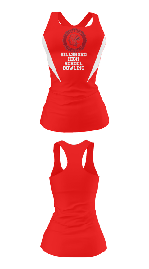 Tank Top, Hillsboro High School Bowling, Bowling, Teamtime, Team time, sublimation, custom sports apparel, team uniforms, spirit wear, spiritwear, sports uniforms, custom shirts, team store, custom team store, fundraiser sports, apparel fundraiser
