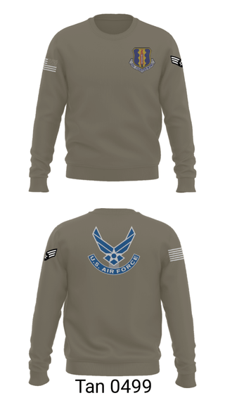 Crew Neck Sweatshirt, 33rd Tactical Fighter Wing, Air Force, Teamtime, Team time, sublimation, custom sports apparel, team uniforms, spirit wear, spiritwear, sports uniforms, custom shirts, team store, custom team store, fundraiser sports, apparel fundraiser