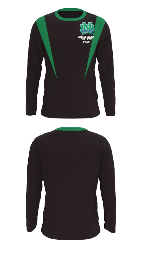 Long Sleeve Performance Shirt, Notre Dame College Prep, Spirit Store, Teamtime, Team time, sublimation, custom sports apparel, team uniforms, spirit wear, spiritwear, sports uniforms, custom shirts, team store, custom team store, fundraiser sports, apparel fundraiser