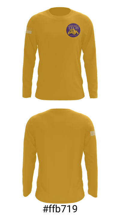 Oakland Technical High School Swimming 30198315 Long Sleeve Performance Shirt - 18