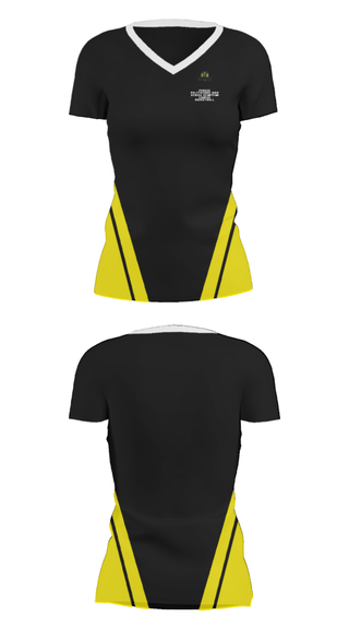 Women's Short Sleeve Vneck Shirt, Purdue Polytechnic High School-Downtown Campus Basketball, Women's Basketball, Teamtime, Team time, sublimation, custom sports apparel, team uniforms, spirit wear, spiritwear, sports uniforms, custom shirts, team store, custom team store, fundraiser sports, apparel fundraiser