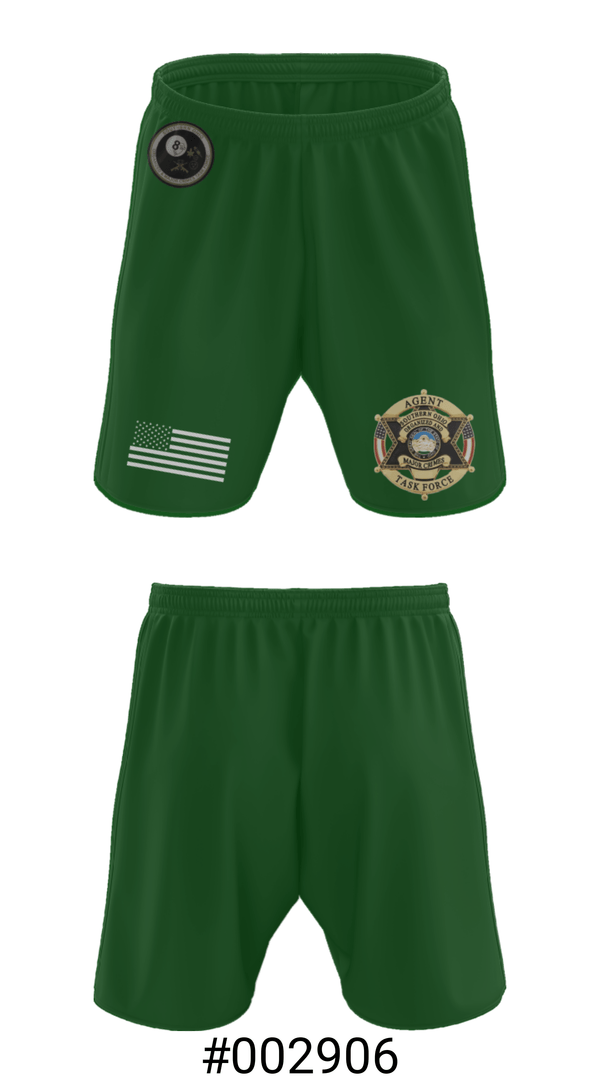 Athletic Shorts With Pockets, Southern Ohio Organized and Major Crimes Task Force, Police, Teamtime, Team time, sublimation, custom sports apparel, team uniforms, spirit wear, spiritwear, sports uniforms, custom shirts, team store, custom team store, fundraiser sports, apparel fundraiser