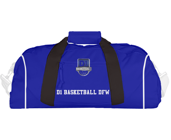 Duffle Bag, D1 Basketball DFW, Men's Basketball, Teamtime, Team time, sublimation, custom sports apparel, team uniforms, spirit wear, spiritwear, sports uniforms, custom shirts, team store, custom team store, fundraiser sports, apparel fundraiser