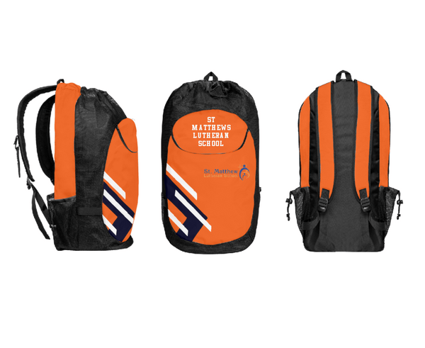 Gear Bag, St Matthews Lutheran School, Spirit Store, Teamtime, Team time, sublimation, custom sports apparel, team uniforms, spirit wear, spiritwear, sports uniforms, custom shirts, team store, custom team store, fundraiser sports, apparel fundraiser
