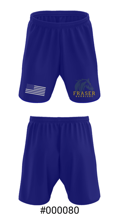 Fraser High School Gymnastics 3305383 Athletic Shorts With Pockets - 15