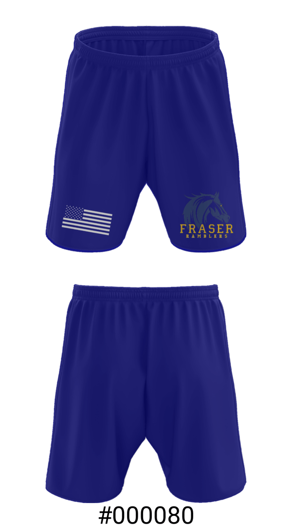 Athletic Shorts With Pockets, Fraser High School Gymnastics, Spirit Store, Teamtime, Team time, sublimation, custom sports apparel, team uniforms, spirit wear, spiritwear, sports uniforms, custom shirts, team store, custom team store, fundraiser sports, apparel fundraiser