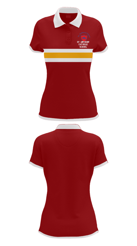 Short Sleeve Performance Polo, St Anthony Catholic School, Spirit Store, Teamtime, Team time, sublimation, custom sports apparel, team uniforms, spirit wear, spiritwear, sports uniforms, custom shirts, team store, custom team store, fundraiser sports, apparel fundraiser