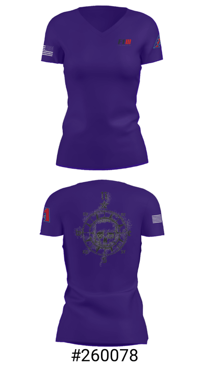 F1 Home Remodeling 33295350 Women's Short Sleeve V-neck Shirt - 21