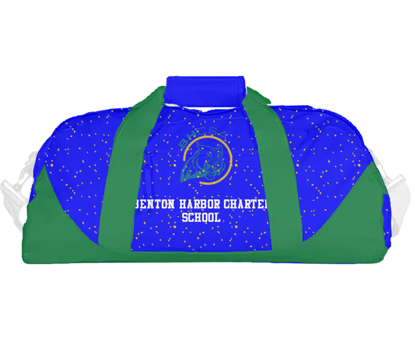 Duffle Bag, Benton Harbor Charter School, Spirit Store, Teamtime, Team time, sublimation, custom sports apparel, team uniforms, spirit wear, spiritwear, sports uniforms, custom shirts, team store, custom team store, fundraiser sports, apparel fundraiser