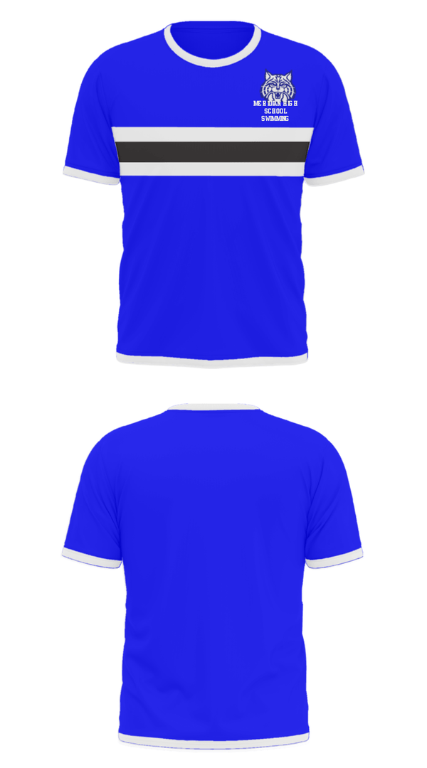 Short Sleeve Performance Shirt, Meridian High School Swimming, Swimming, Teamtime, Team time, sublimation, custom sports apparel, team uniforms, spirit wear, spiritwear, sports uniforms, custom shirts, team store, custom team store, fundraiser sports, apparel fundraiser