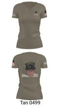 Airborne division 64639973 Women's Short Sleeve V-neck Shirt - 36
