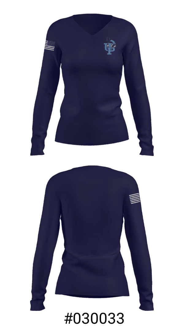 Women's Long Sleeve Vneck Shirt, Union Pines High School Swimming, Swimming, Teamtime, Team time, sublimation, custom sports apparel, team uniforms, spirit wear, spiritwear, sports uniforms, custom shirts, team store, custom team store, fundraiser sports, apparel fundraiser