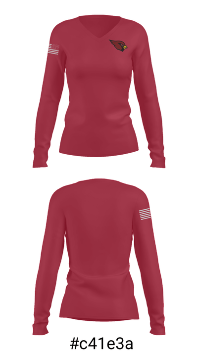 Mayville High School Wrestling 95233687 Women's Long Sleeve V-neck Shirt - 20