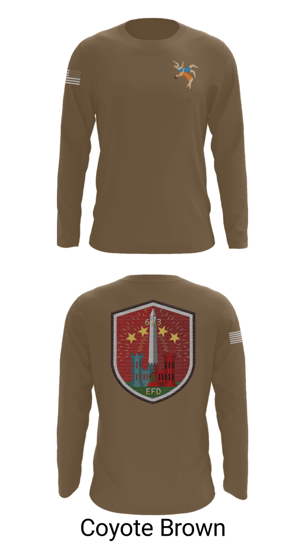 Long Sleeve Performance Shirt, 673 EFD Vs. 134 FEST, Army, Teamtime, Team time, sublimation, custom sports apparel, team uniforms, spirit wear, spiritwear, sports uniforms, custom shirts, team store, custom team store, fundraiser sports, apparel fundraiser