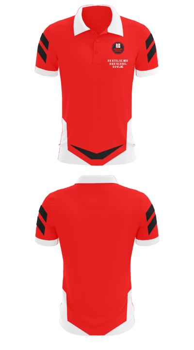 Bristol Senior High School Bowling 41863070 Short Sleeve Performance Polo - 31