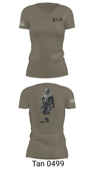 Women's Short Sleeve Vneck Shirt, , Army, Teamtime, Team time, sublimation, custom sports apparel, team uniforms, spirit wear, spiritwear, sports uniforms, custom shirts, team store, custom team store, fundraiser sports, apparel fundraiser