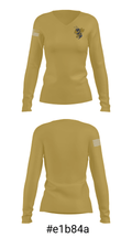 Kingfisher Middle School Wrestling 8097155 Women's Long Sleeve V-neck Shirt - 20