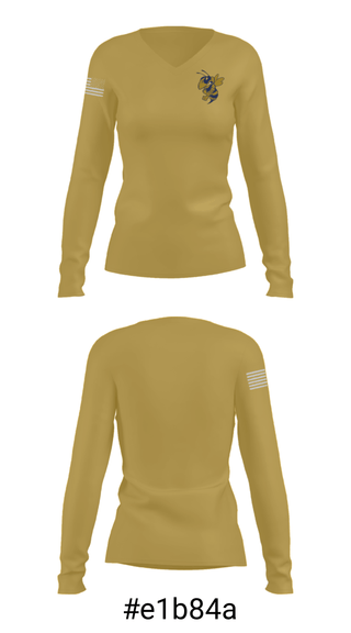Women's Long Sleeve Vneck Shirt, Kingfisher Middle School Wrestling, Wrestling, Teamtime, Team time, sublimation, custom sports apparel, team uniforms, spirit wear, spiritwear, sports uniforms, custom shirts, team store, custom team store, fundraiser sports, apparel fundraiser