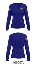 Conrad Weiser High School Bowling 73334163 Women's Long Sleeve V-neck Shirt - 20