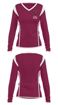 Bishop Watterson High School Basketball 37779574 Women's Long Sleeve V-neck Shirt - 36
