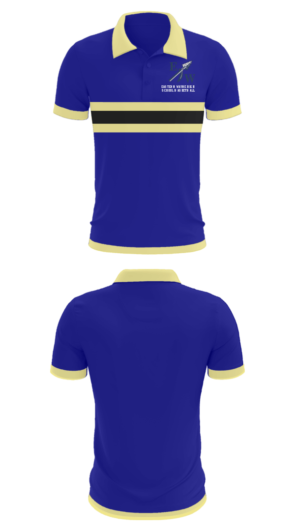 Short Sleeve Performance Polo, Eastern Wayne High School Basketball, Women's Basketball, Teamtime, Team time, sublimation, custom sports apparel, team uniforms, spirit wear, spiritwear, sports uniforms, custom shirts, team store, custom team store, fundraiser sports, apparel fundraiser