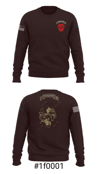 Crew Neck Sweatshirt, 1-111th IN BN 38506759, Army, Teamtime, Team time, sublimation, custom sports apparel, team uniforms, spirit wear, spiritwear, sports uniforms, custom shirts, team store, custom team store, fundraiser sports, apparel fundraiser