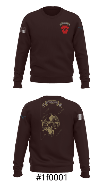 1-111th IN BN 38506759 Crew Neck Sweatshirt - 2