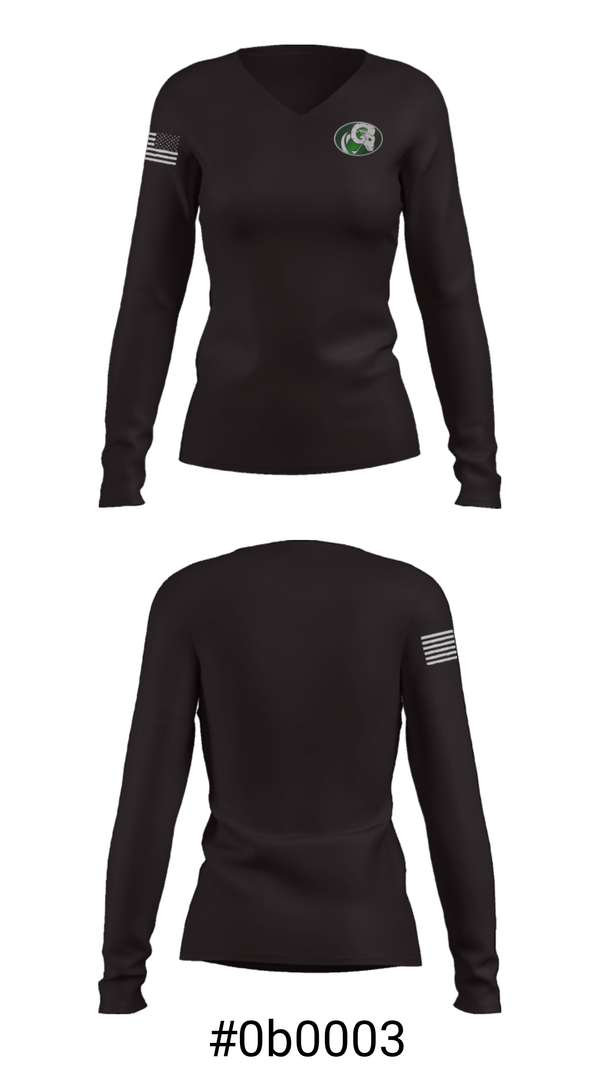 Women's Long Sleeve Vneck Shirt, Parkside High School Bands, Spirit Store, Teamtime, Team time, sublimation, custom sports apparel, team uniforms, spirit wear, spiritwear, sports uniforms, custom shirts, team store, custom team store, fundraiser sports, apparel fundraiser