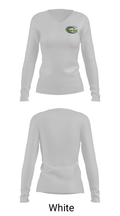 Dover High School Gymnastics 3343662 Women's Long Sleeve V-neck Shirt - 6