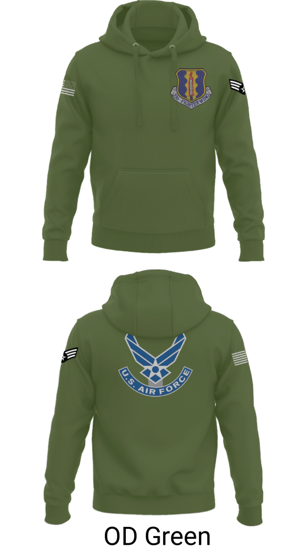 Hoodie, 33rd Tactical Fighter Wing, Air Force, Teamtime, Team time, sublimation, custom sports apparel, team uniforms, spirit wear, spiritwear, sports uniforms, custom shirts, team store, custom team store, fundraiser sports, apparel fundraiser